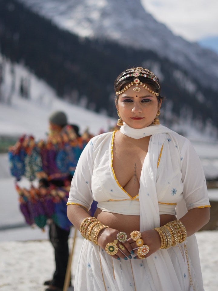 Gota patti lehanga set - 2026 Snow White