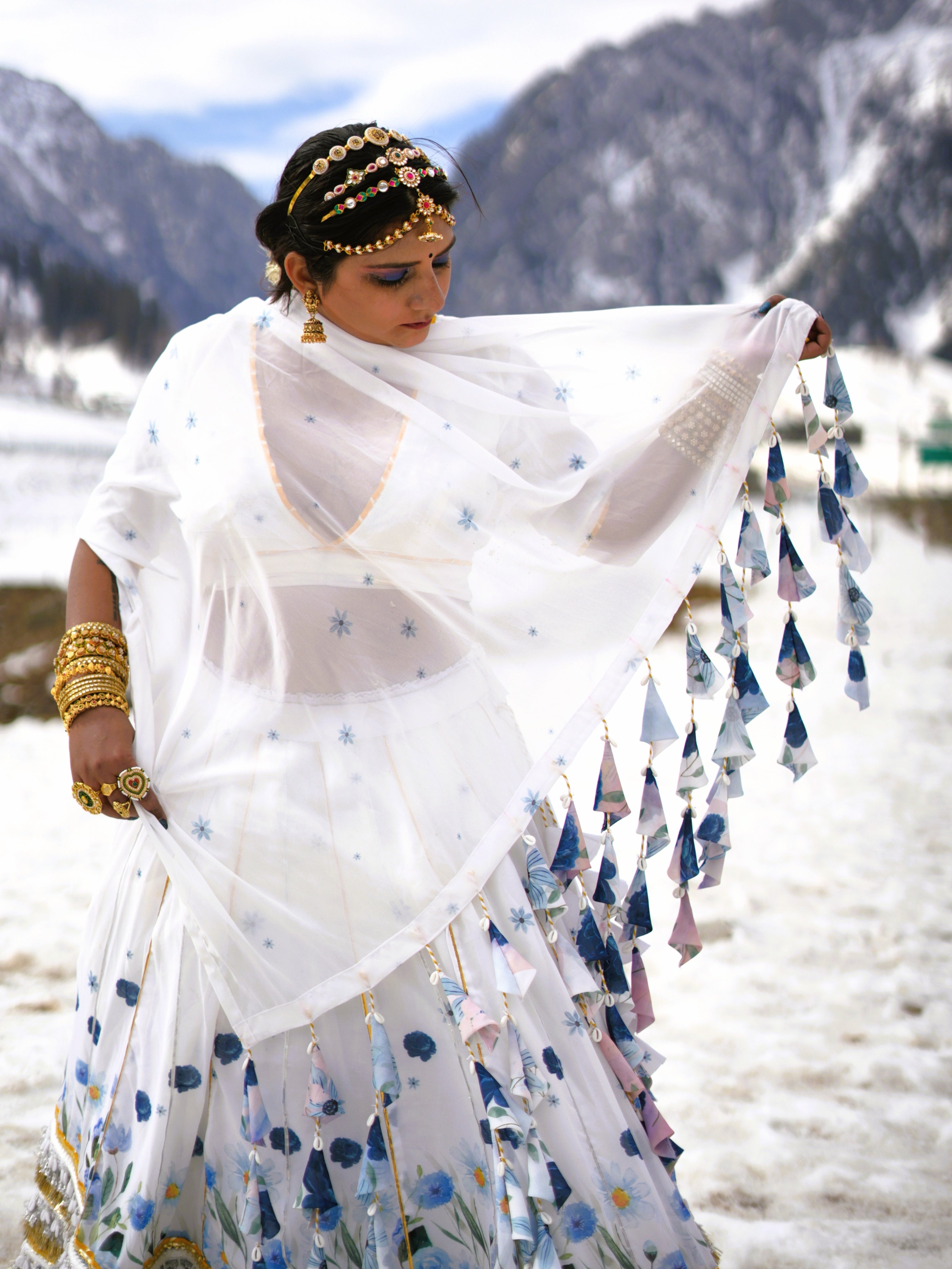 Gota patti lehanga set - 2026 Snow White