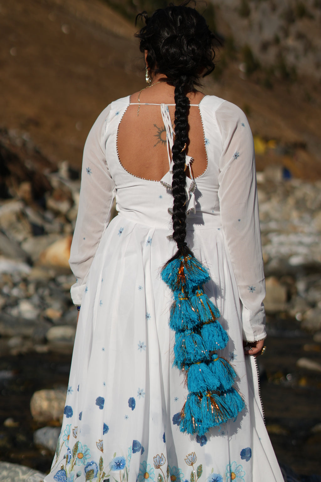 Georgette Anarkali Suit⁠ from 2026 snow white