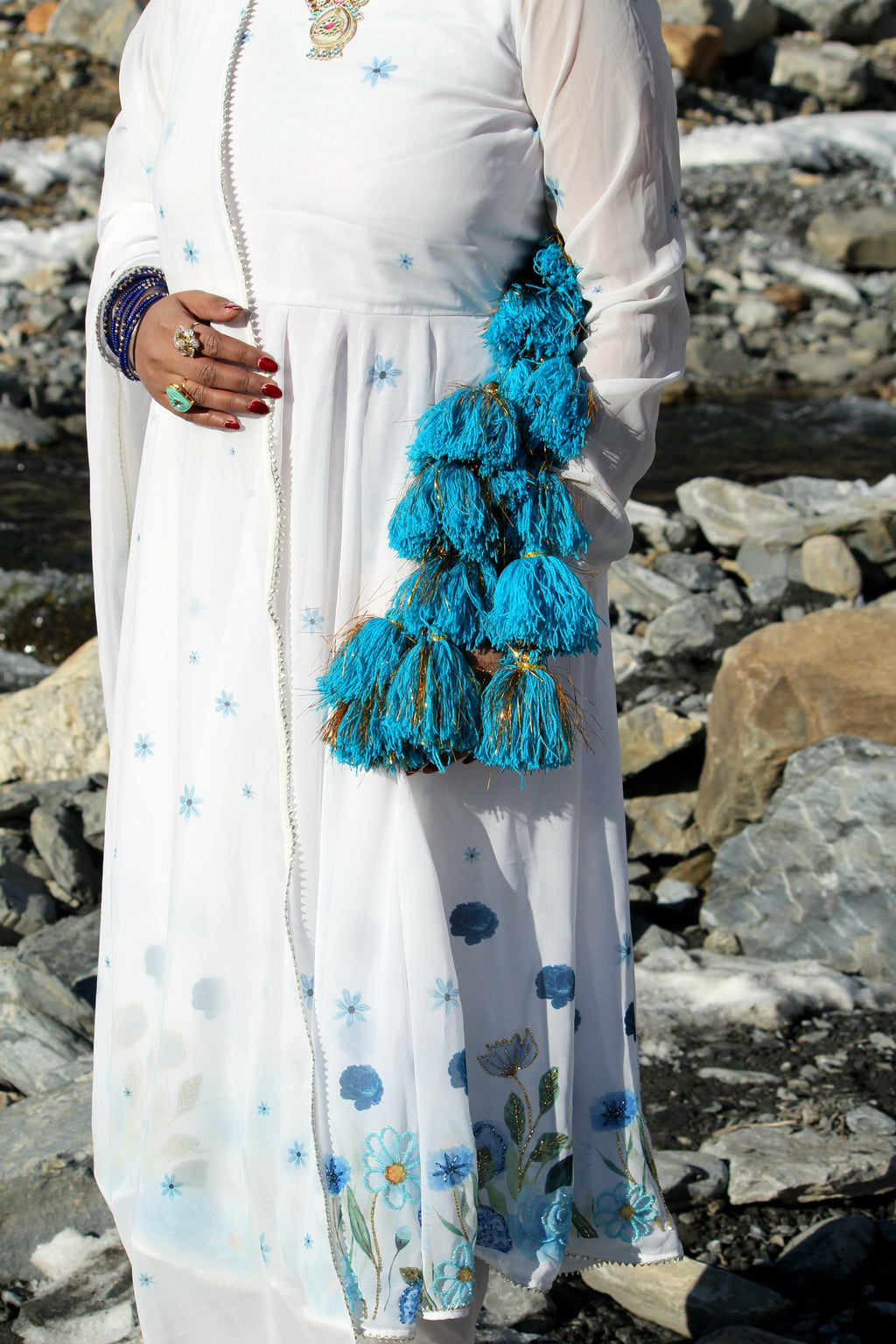 Georgette Anarkali Suit⁠ from 2026 snow white