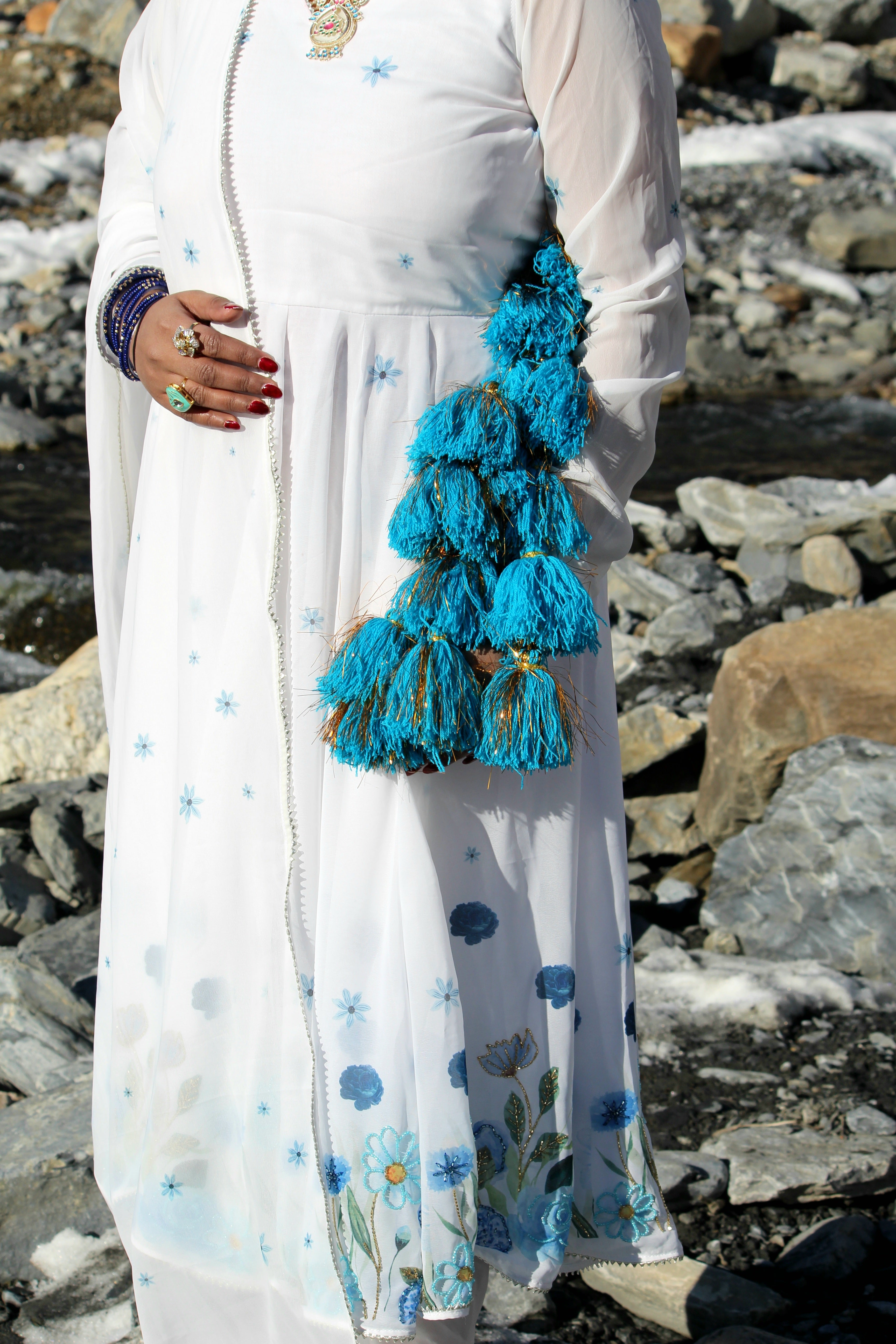 Georgette Anarkali Suit⁠ from 2026 snow white