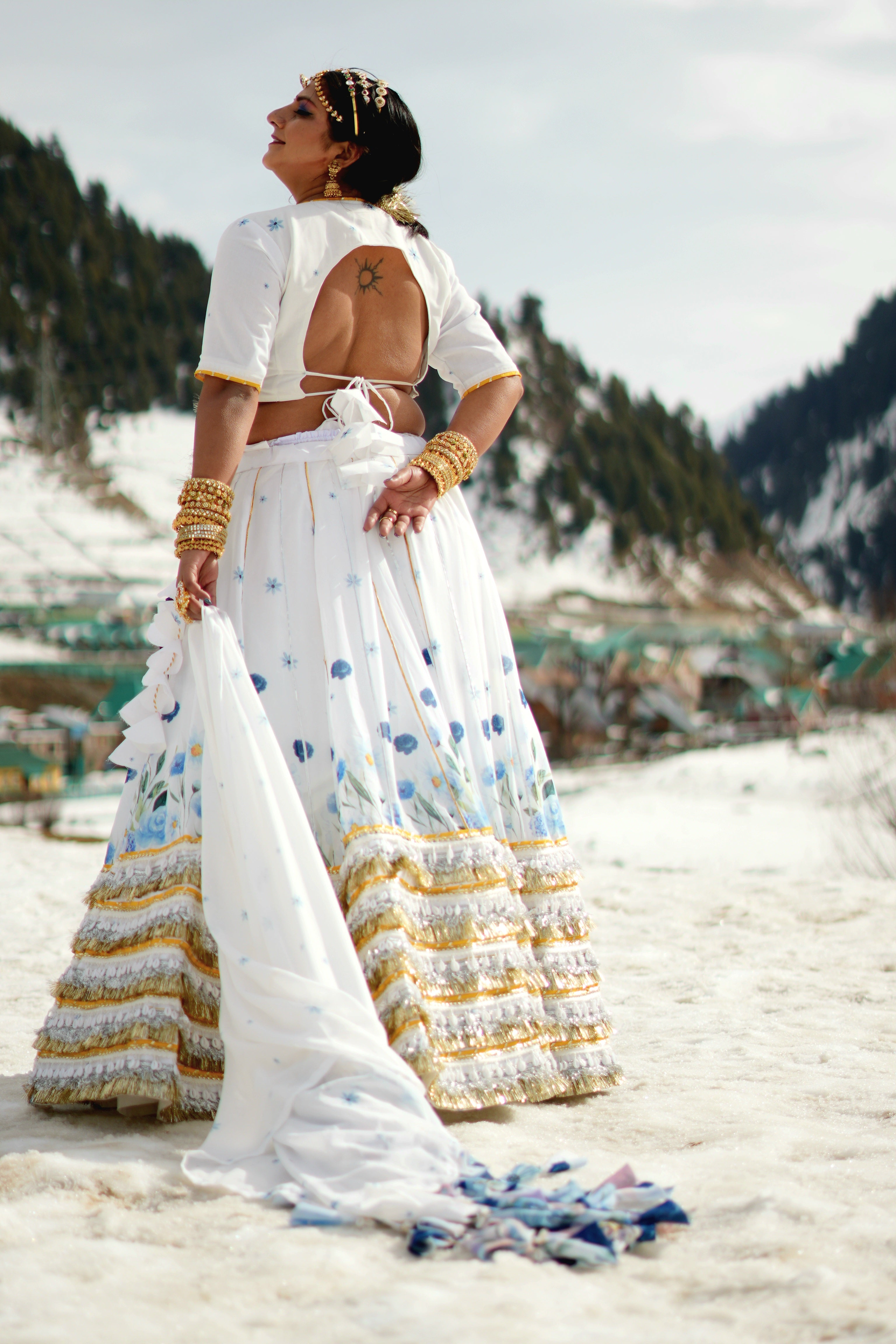 Gota patti lehanga set - 2026 Snow White