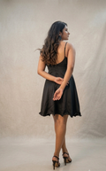 Midnight Sweetheart Flare Dress