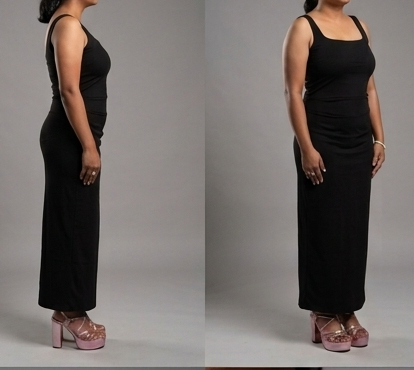 Midnight Sculpt Maxi Dress – Premium Lycra Edition