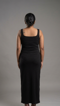 Midnight Sculpt Maxi Dress – Premium Lycra Edition