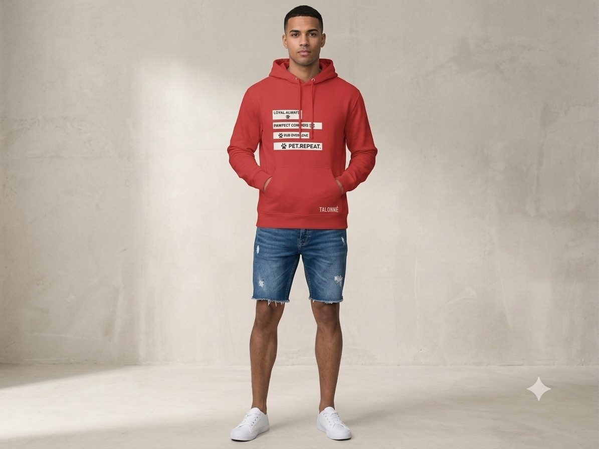 Red dog lover hoodie