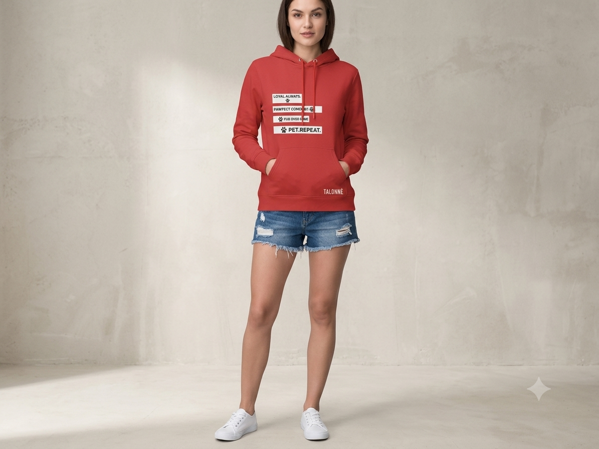 Red dog lover hoodie