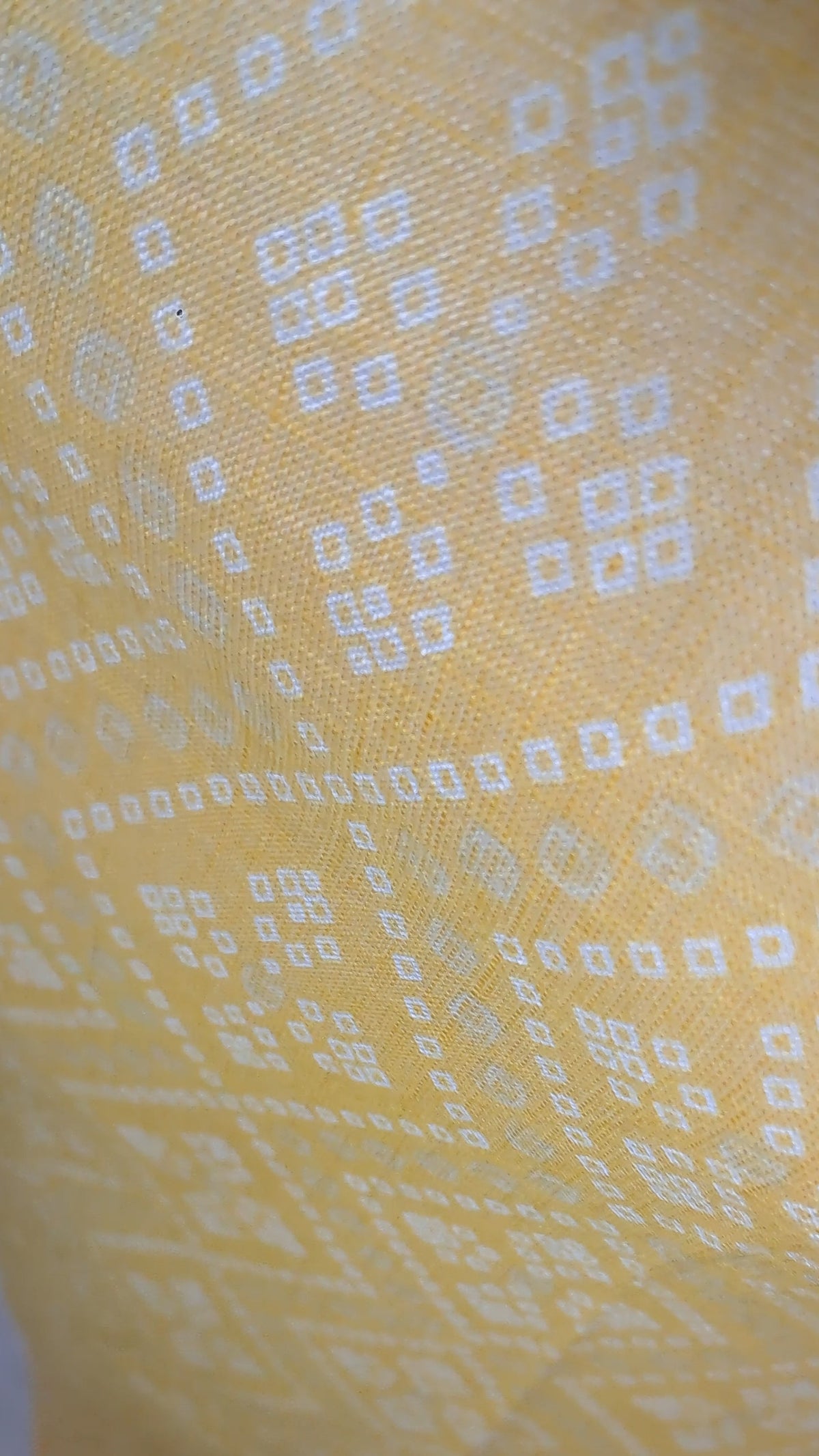 Yellow bandhani print strappy kurti
