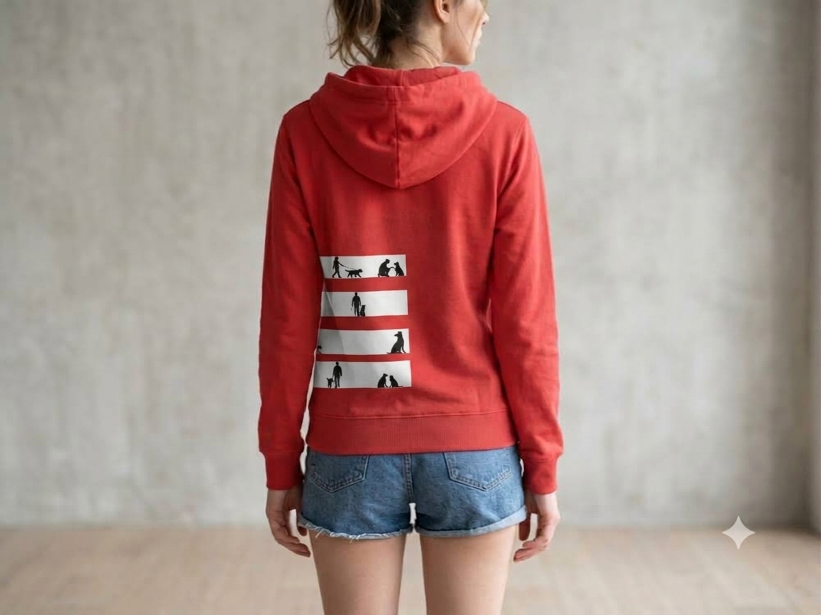 Red dog lover hoodie