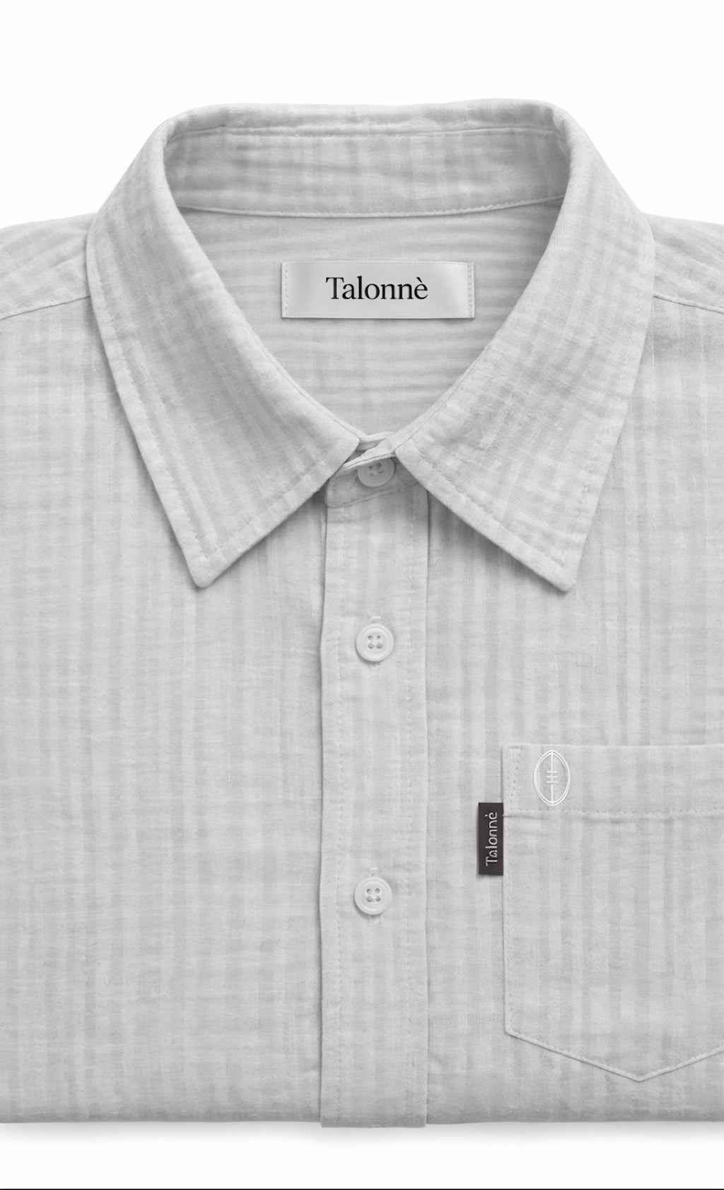 Blue striped men shirt in cotton handloom texture fabric